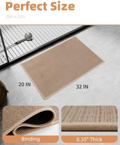 PADOOR Non-Slip Bath Mat with Braided Design