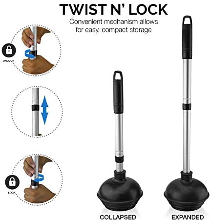 NEIKO 60168A Toilet Plunger Set 4 Piece