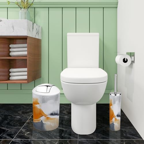 Boho Bathroom Accessory Set 6 Piece Modern Art Design
