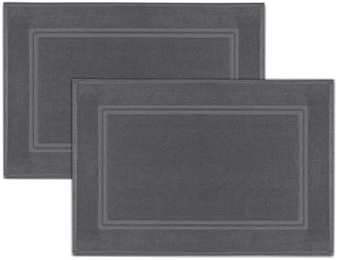 Tens Towels Pack of 2 Dark Grey Bath Mats
