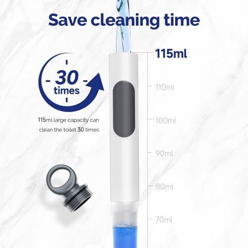 HAMITOR Toilet Brush Holder Set with Silicone Brush