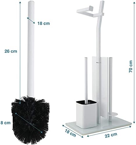 Smartpeas WC Set with Roll Holder and Extra Brush Heads