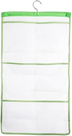 ALYER 6 Pocket Hanging Mesh Shower Caddy Green