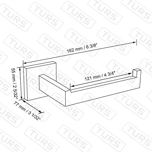 Turs 304 Stainless Steel Toilet Paper Holder Wall Mount 1