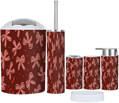 Boho Trendy Bathroom Accessory Set 6 Piece