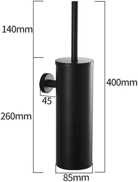 Ruddock Matte Black Toilet Brush Holder