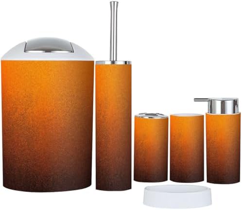 TRANQDEHOM 6-Piece Boho Bathroom Accessory Set