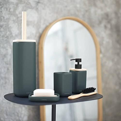 Sealskin Mind Toilet Brush and Holder Dark Green