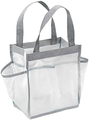 InterDesign Water Resistant Shower Tote with Handles - 85 x 588 x 925 WhiteGray