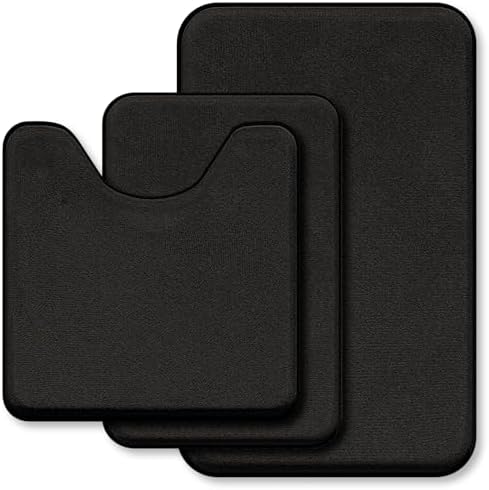 RUN HELIX 3-Piece Memory Foam Bath Mat Set