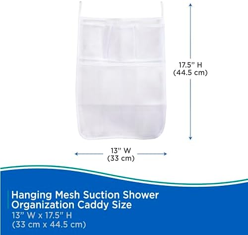 Kenney Hanging Mesh Suction Shower Caddy White