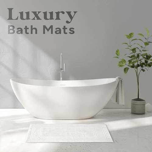 Avalon Towels White Bath Mat Set of 2 1