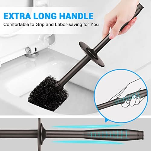 Uptronic Toilet Plunger and Brush Set with Holder 1