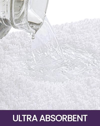 DEXI Bath Mat 24x16 Non-Slip Microfiber Rug