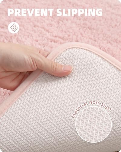ColorGeometry Light Pink Bathroom Rug 16x24 1