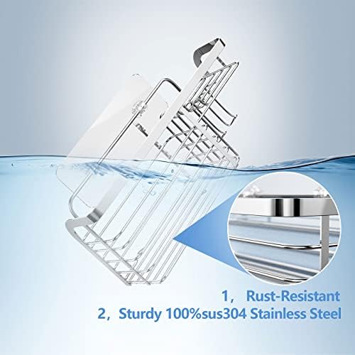 Smatorga Adhesive Shower Caddy 2 Pack Organizer