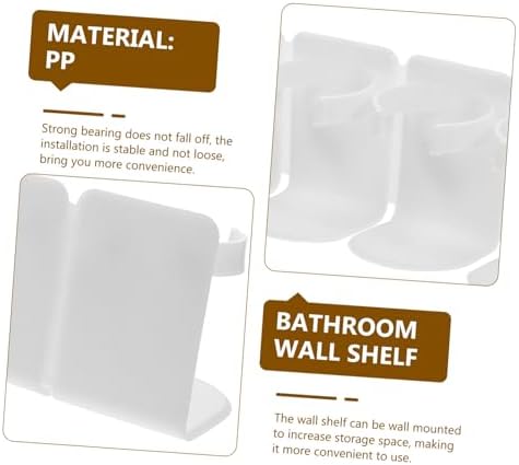 WOONEKY Wall-Mounted Makeup Organizer for Shower and Kitchen