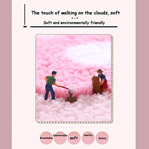 Soft Cozy Strawberry Bath Rug Non-Slip Green