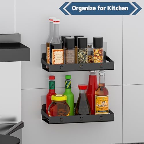 Raweao Shower Caddy Organizers 2 Pack Black