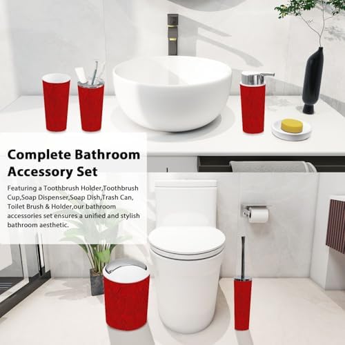 Boho Modern Bathroom Accessory Set 6 Piece