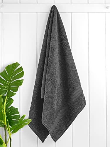 Cotton Paradise 4 Piece Turkish Bath Towels Dark Gray
