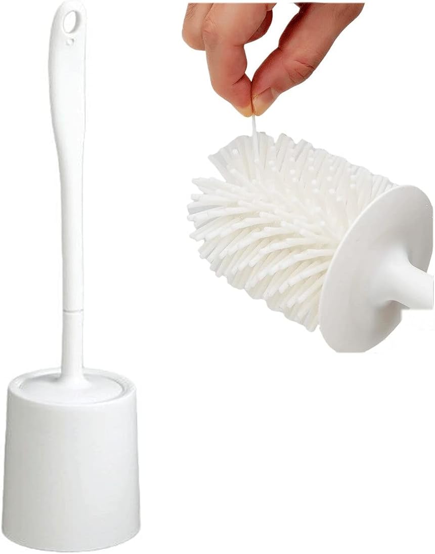 GYDMEG Toilet Brush and Holder Set - White