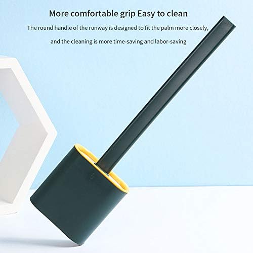 Nutteri Silicone Flex Toilet Brush with Holder Pink