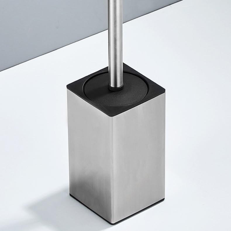 Stainless Steel Toilet Brush with Lid and Holder