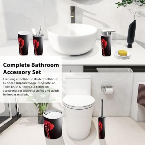 Boho Love Valentine Bathroom Accessory Set 6 Piece