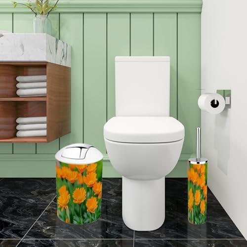 Boho Flower Bathroom Accessories Set of 6