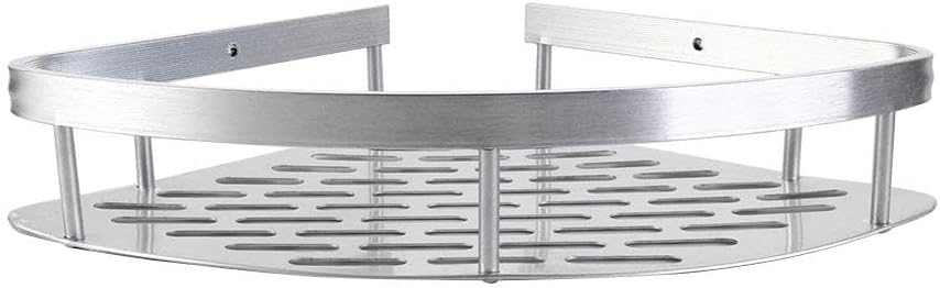 Metal Shower Corner Shelf with Non-Drill Mount