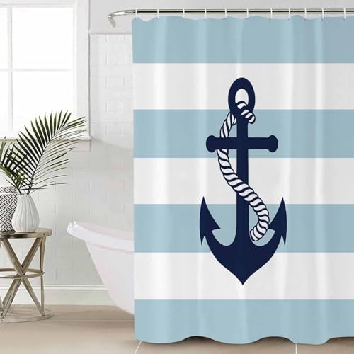 ZOE GARDEN Anchor Striped Bathroom Set
