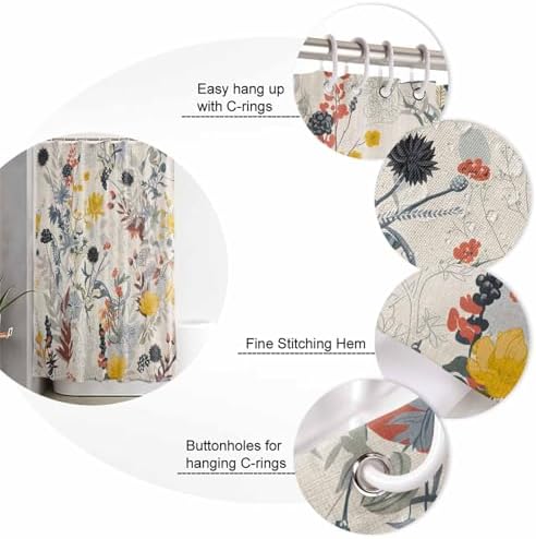 ZOE GARDEN Yellow Flower Bathroom Set