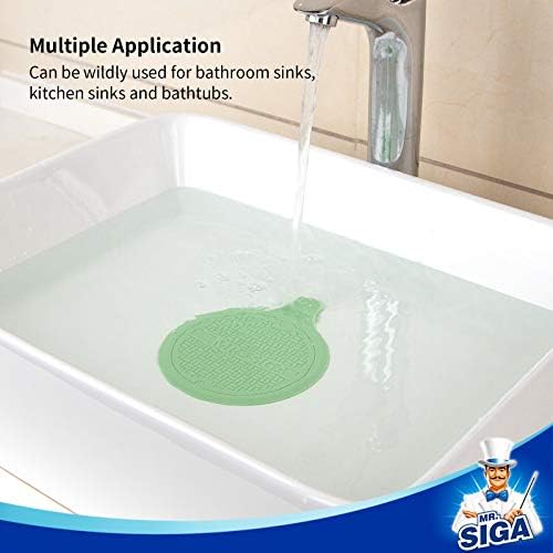 MRSIGA Silicone Drain Stopper 51 3 Pack