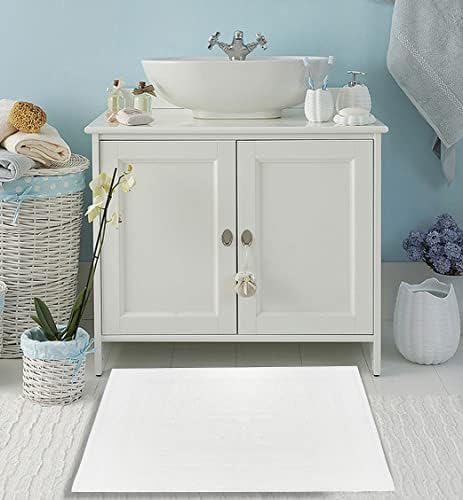TOALLA 12 Pack 100 Cotton White Bath Mat Towel 18x25 Inches
