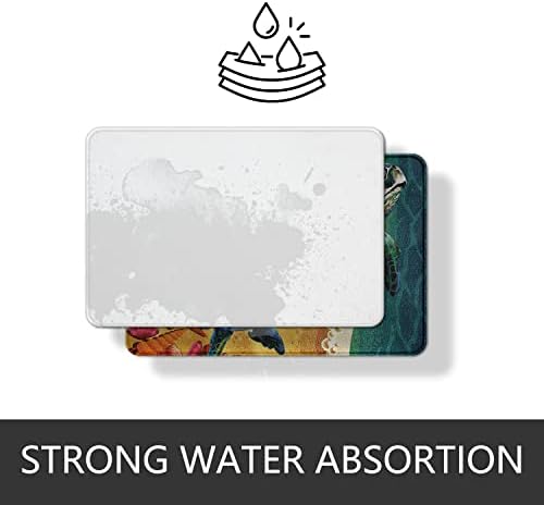 Erosebridal Teal Blue Bath Rug for Girls