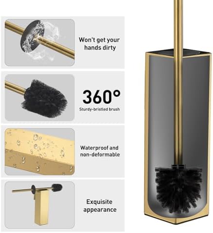 FVITA Wall Mounted Toilet Brush with Holder 1