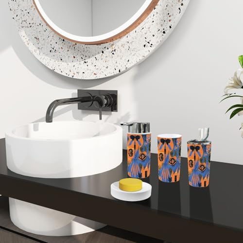 Boho Bathroom Accessory Set of 6 Pieces 1