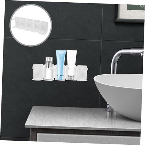 ABOOFAN Wall Mounted Shower Caddy with Storage