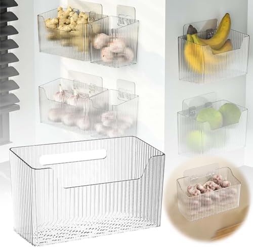 Wall Mounted Storage Organizer with Sticky Hangers