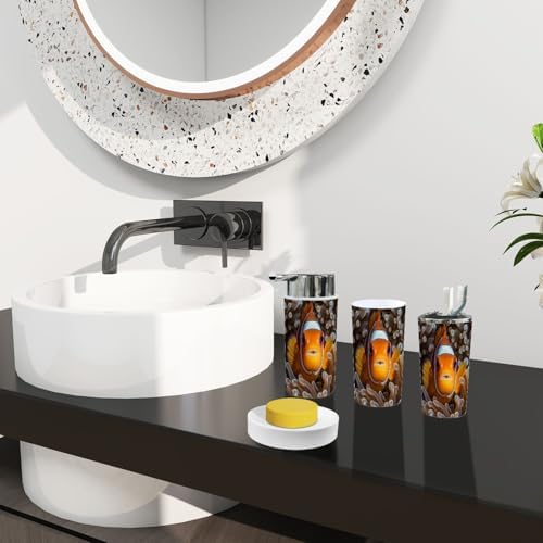 Boho Anemone Bathroom Accessory Set 6 Piece