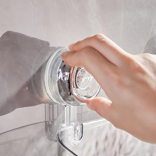 BILIKEYU Luxury Glacier Shower Caddy with Suction Cups 1