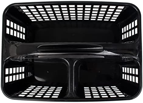 JiatuA Black Portable Shower Caddy Basket with Handle
