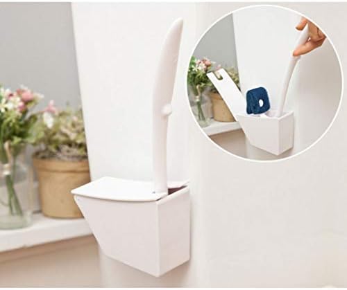 NYKK Toilet Brush with Bracket and Holder - White 23cm