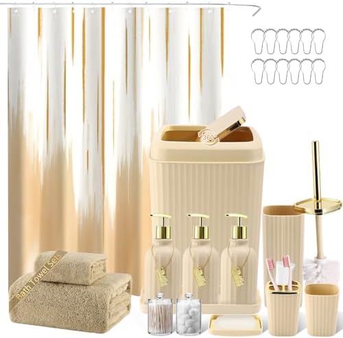 WSBArt 20PC Bathroom Accessory Set