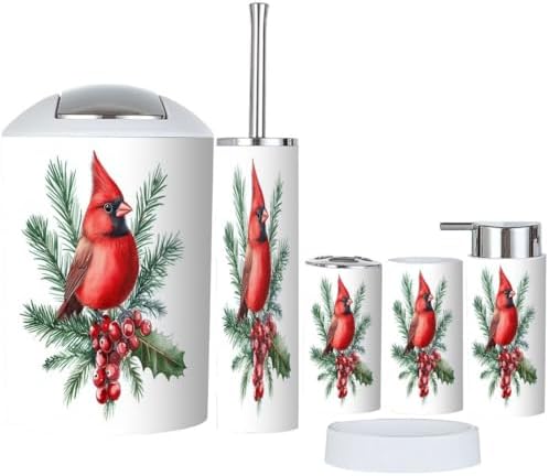 Boho Bathroom Accessory Set of 6 Pieces