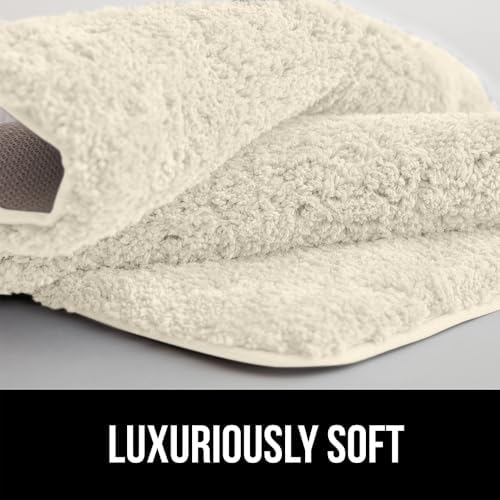 Gorilla Grip Premium Luxury Bath Rug Ivory 36x24