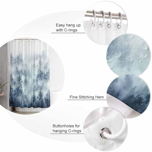 ZOE GARDEN Blue Forest Bathroom Set