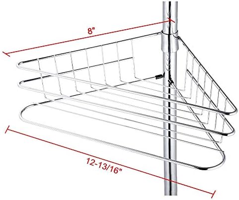 4 Layer Shower Storage Holder with Drainage System 1