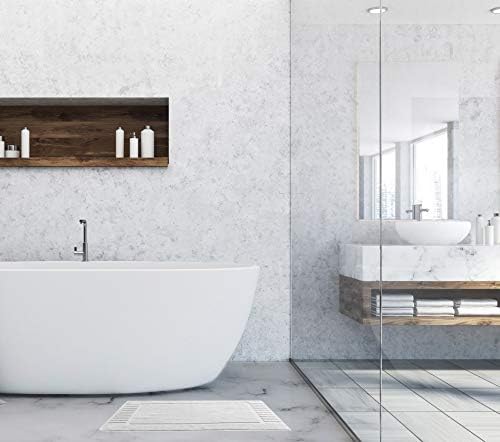 White Classic Luxury Bath Mat Set - 2 Pack